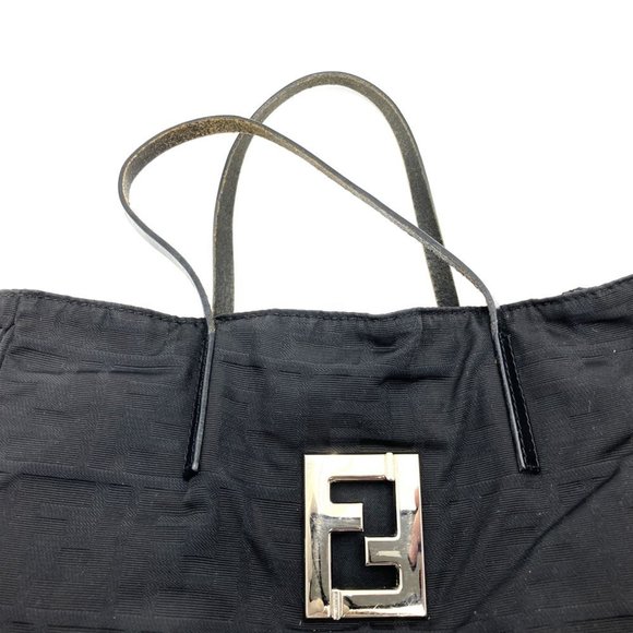 FENDI handbag in black nylon/canvas for men and women - Picture 6 of 14